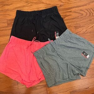 3-pack Women’s Athletic Works shorts NWT